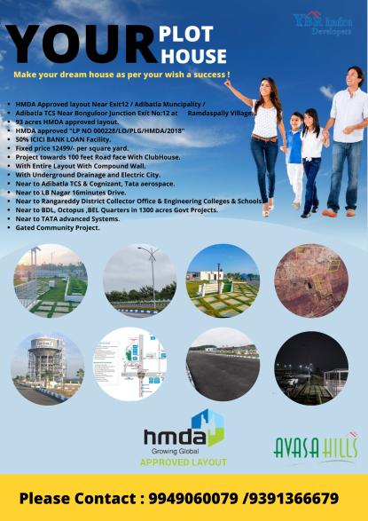 Land only For Sale in Adibatla, Telangana