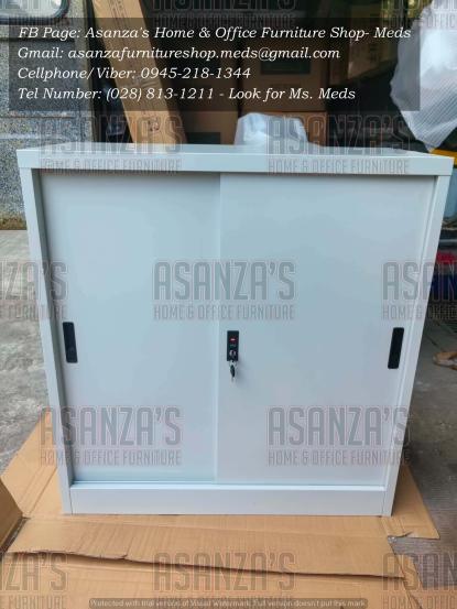 STEEL CABINET SLIDING DOOR & OFFICE CHAIR