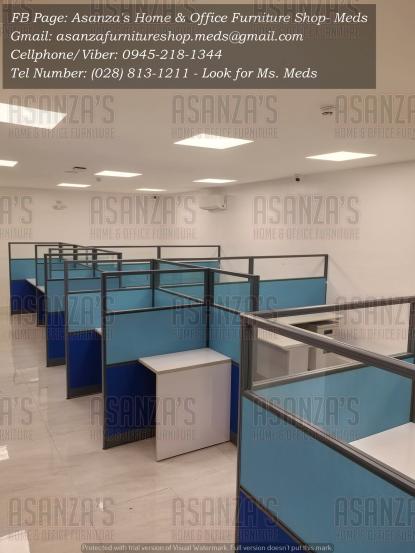 CUSTOMIZED WORKSTATION OFFICE PARTITION W/TABLE